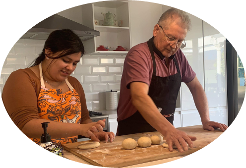 Home Disability Service Support- Making bread